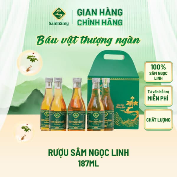 Rượu Sâm Ngọc Linh 187ml